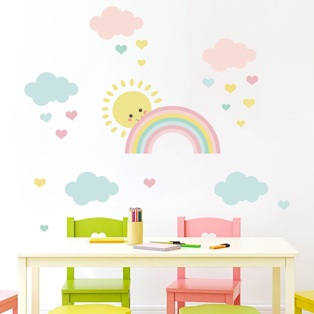 Baby Nursery Boy - Calcomanías de Pared de Dibujos Animados