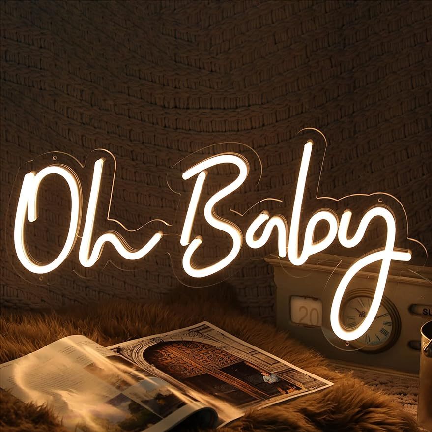 Letrero Luminoso LED 'Oh Baby' - Baby Nursery Wall Lights reseña y precio