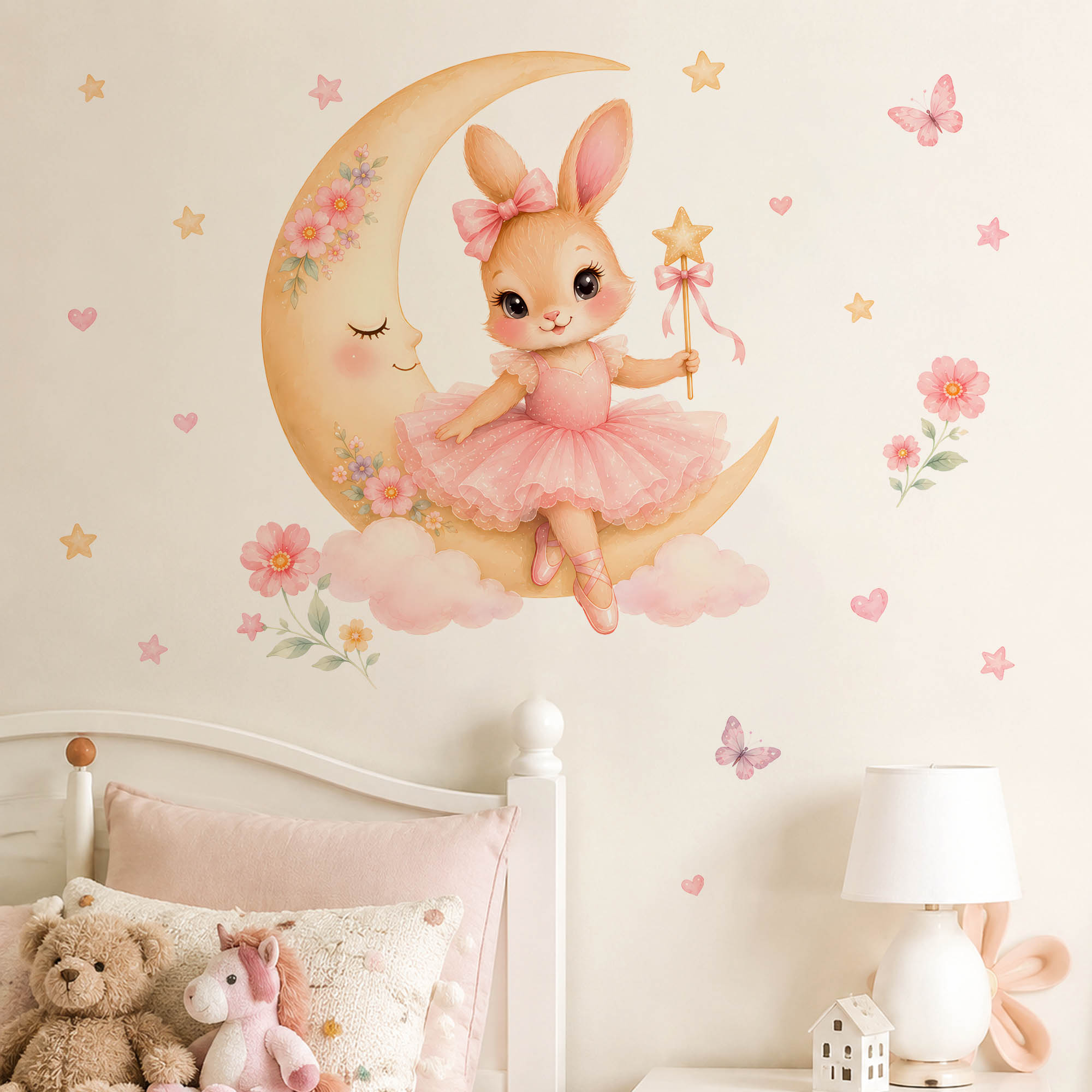 Pegatinas de Pared de Conejita - Baby Girl Nursery Quotes reseña y precio